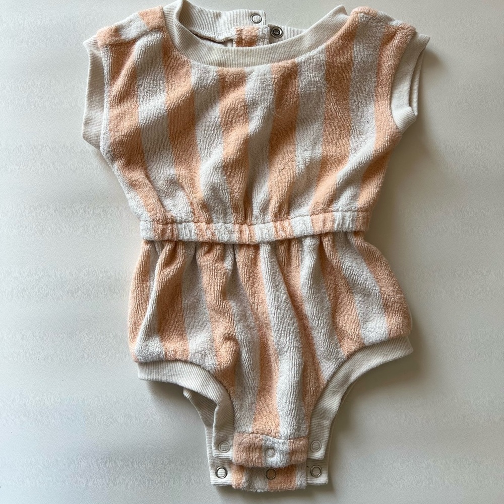 Terry cloth romper